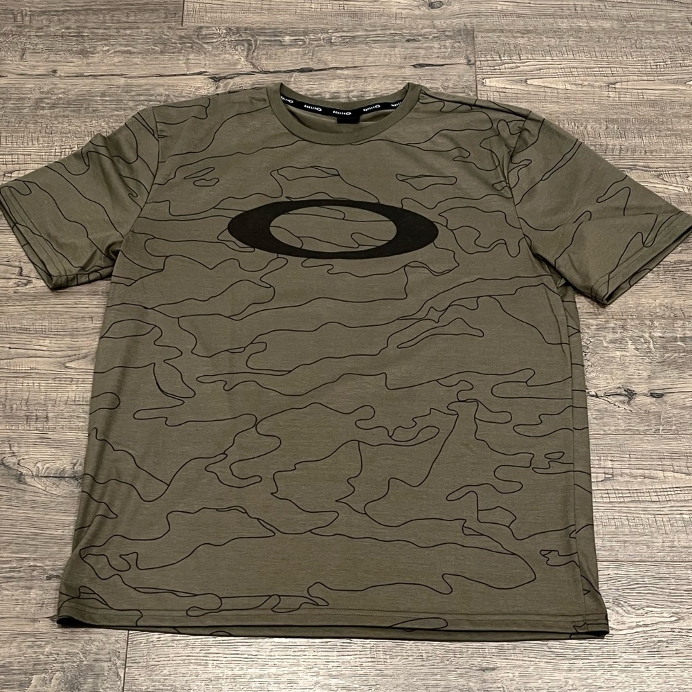 Oakley Mens Ellipse Logo Short Sleeve Casual Tee T-Shirt Green XXL